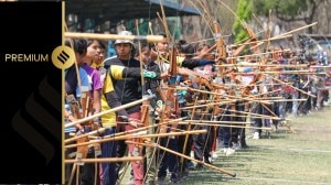 The selection trials for archers at the Army Sports Institute in Pune’s Koregaon Park (Express photo by Arul Horizon)