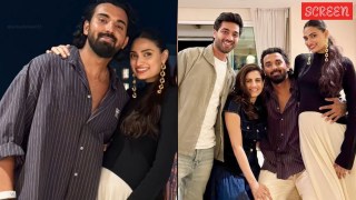 KL Rahul cradles mom-to-be Athiya Shetty’s baby bump, shares photos of get-together with friends