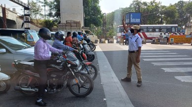 Begging at traffic signals to directing traffic: ‘Proud moment for me’