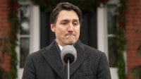 Canada Prime Minister Justin Trudeau announces his resignation in Ottawa on Monday. AP Justin Trudeau resigns, Canada Prime Minister, Canada PM, Justin Trudeau resigns, Justin Trudeau resigns as Canada PM, Canada PM resigns, Canada elections, india canada relations