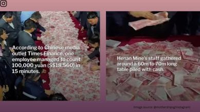 A lucky employee managed to grab 100,000 yuan (over Rs 12 lakh) as a bonus (Image source: @mothershipsg/Instagram)