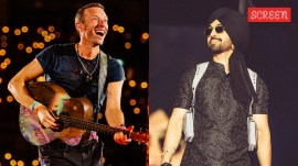 Chris Martin at Coldplay concert in Abu Dhabi