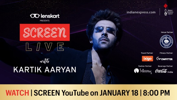 Kartik Aaryan at SCREEN LIVE