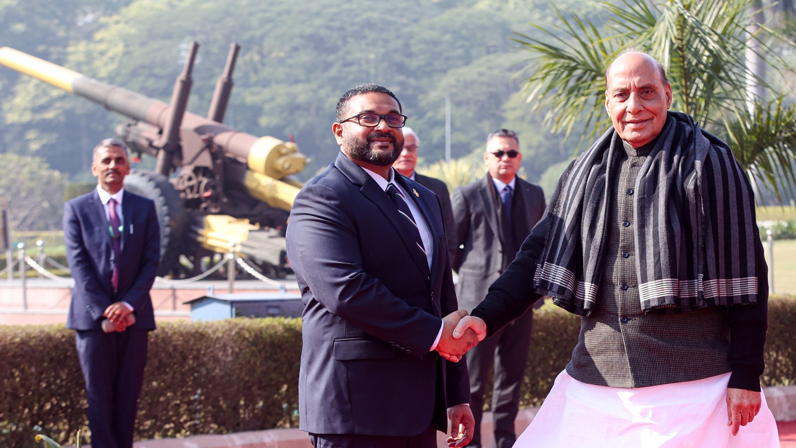 India hands over defence equipment and stores to the Maldives
