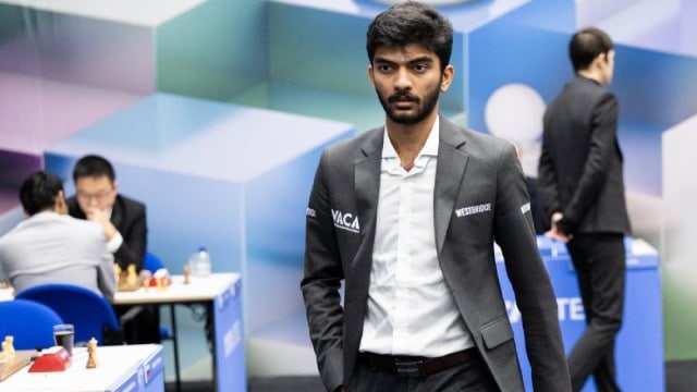 World champion Gukesh during the Tata Steel chess tournament. (PHOTO: Jurriaan Hoefsmit via Tata Steel chess)