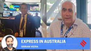 Bishan Singh Bedi named his son Gavasinder (right) after Sunil Gavaskar. (Express Photo by Sriram Veera)