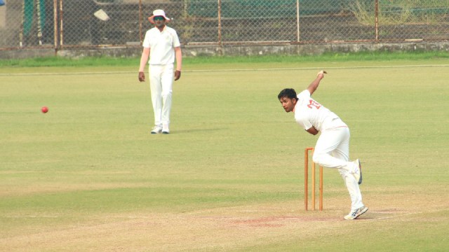 Harsh Dubey has claimed 42 wickets in six games this season. (Express Photo)