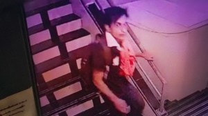 Mumbai News Live Updates: Actor Saif Ali Khan was stabbed six times. A CCTV screengrab of the alleged attacker. (Courtesy: Police sources)