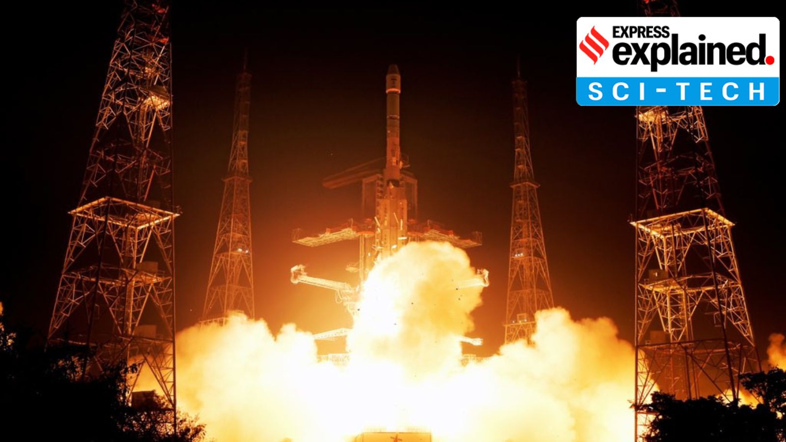 Isro's 100th launch: The GSLV-F15 launch from Sriharikota on Wednesday morning. (Photo: X/@isro)