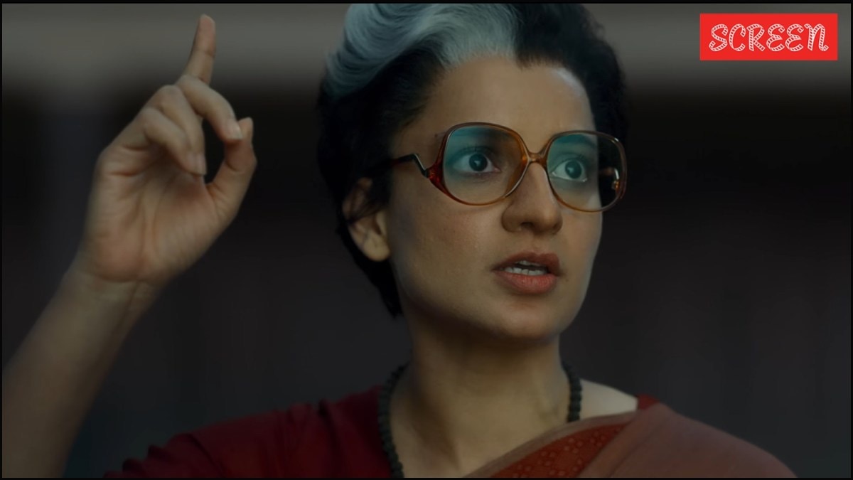 Kangana Ranaut in a still from Emergency trailer
