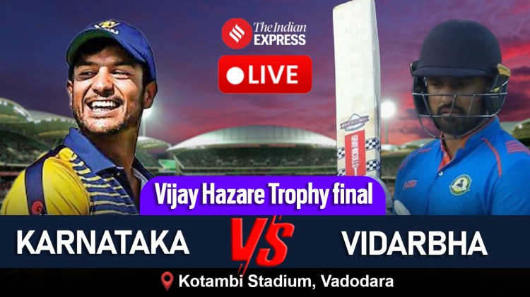 Karnataka vs Vidarbha LIVE Cricket Score, Vijay Hazare Trophy 2024/25 Final: Catch all the live updates