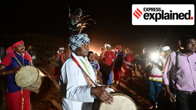 Kawasi Lakhma seen campaigning in Bastar in April 2024. Lakhma was arrested in the liquor scam