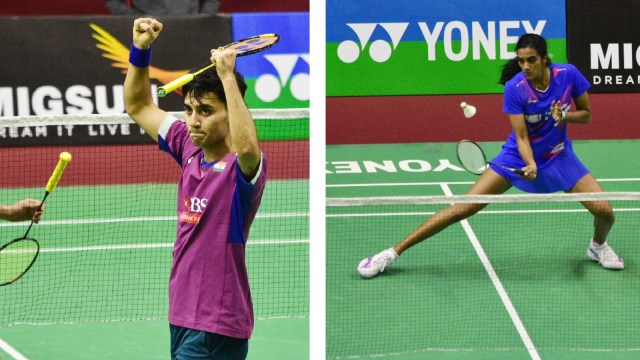 India's Lakshya Sen and PV Sindhu (seen here during Syed Modi India Badminton Championship in November 2024) will headline the India Open 2025 next week. (PHOTO Courtesy: UP Badminton Association)