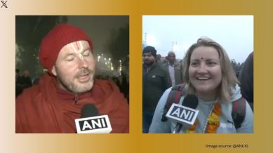 Devotees from Russia, Brazil, Spain, and South Africa also attended the sacred tradition (Image source: @ANI/X)