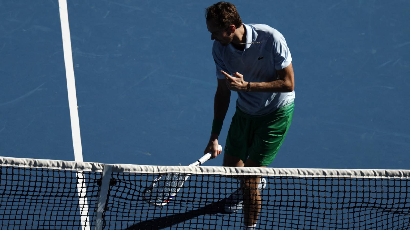 Watch: Daniil Medvedev breaks net camera, racquet in match against Kasidit Samrej at Australian Open