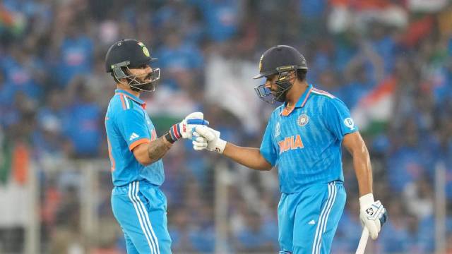  Captain Rohit Sharma and Virat Kohli header  the 15-member side. (AP)