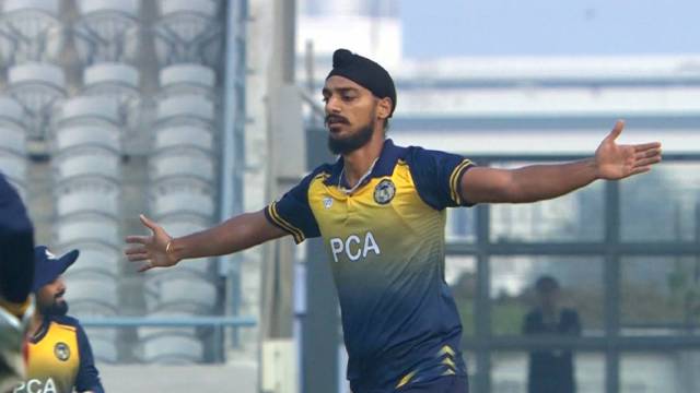 Arshdeep Singh picked 20 wickets in the Vijay Hazare Trophy and finished the campaign with his highest professional score. (BCCI)