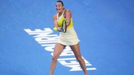 Australian Open: Sabalenka powered through the defences of Sloane Stephens 6-3, 6-2 in the kind of dominant fashion expected of a two-time defending champion arriving in Melbourne in the form of her life. (AP)