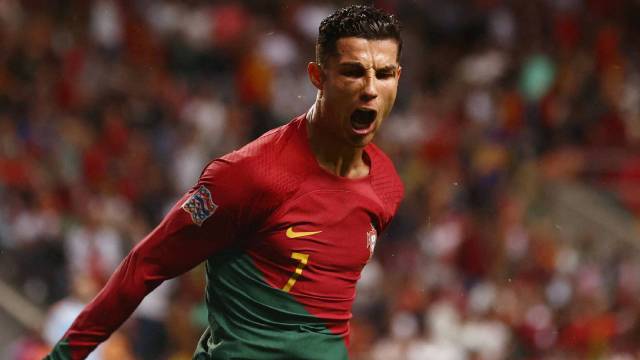 Cristiano Ronaldo has been backed to play the 2026 World Cup by Portugal teammate Bruno Fernandes. (Reuters)