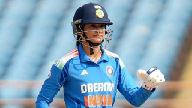 Smriti Mandhana smashed the fastest ODI hundred by an Indian woman against Ireland in Rajkot. (BCCI)