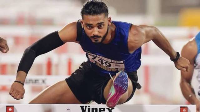 Aurangabad athlete Tejas Shirse was a budding gymnast before he took up athletics and his career choice seems to be the right one. (X/Tejas Shirse)