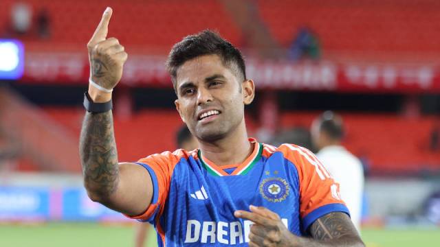 Suryakumar Yadav was besides  instrumental successful  helping India triumph   the T20 World Cup scoring 199 runs and taking a superhuman drawback  of David Miller which volition  unrecorded  agelong  successful  the annals of India's cricketing history. (Sportzpics)