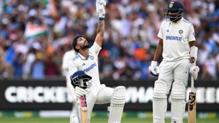 Nitish Kumar Reddy's Maiden Century in Melbourne (Reuters)
