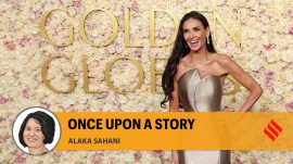 Demi Moore attends the 82nd Golden Globes in Beverly Hills, California on January 5. Moore was gutted when a producer told her that she was “a popcorn actress”.