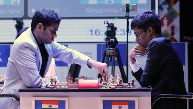 Players like Arjun Erigaisi (left) and Praggnanandhaa (right) will be eyeing the FIDE World Cup to secure a spot at the Candidates tournament. (File Photo/ Partha Paul)