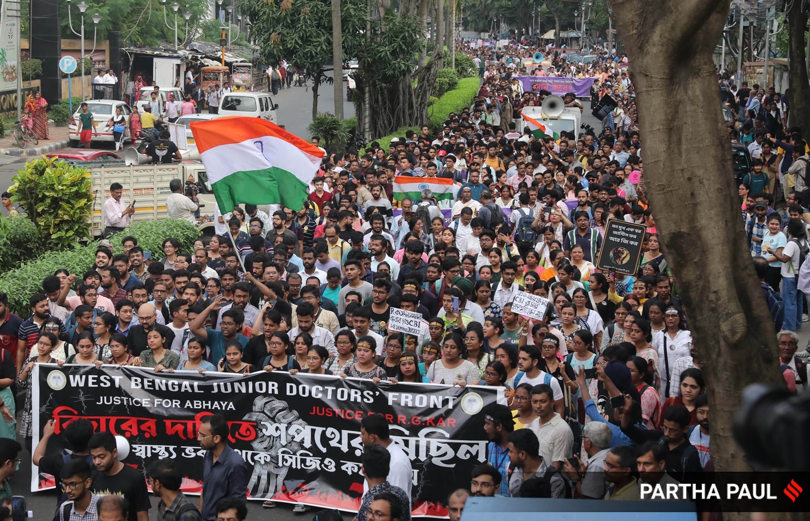 Protest against RG Kar rape and murder case in Kolkata