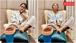 Rashmika leg injury 1600