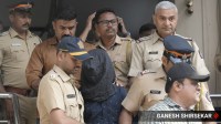 Mohammad Shariful Islam Shahzad, the prime accused in the Saif Ali Khan attack case being taken to Bandra court from Khar Police station on Sunday. (Express Photo: Ganesh Shirshekar)
