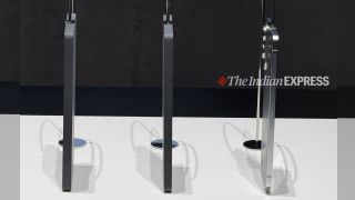 The S25 Edge is super slim, and I believe Samsung will market this phone as something completely different from what competitors offer. (Image credit: Anuj Bhatia/Indian Express)