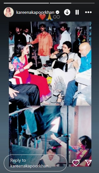 Kareena Kapoor's Instagram Story paying tribute to Pritish Nandy