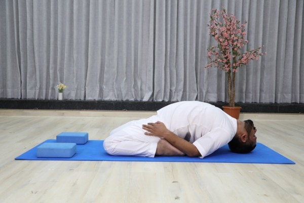 supta yoga for reducing belly fat