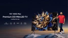 TCL 115X955 has a peak brightness of 5,000 nits.