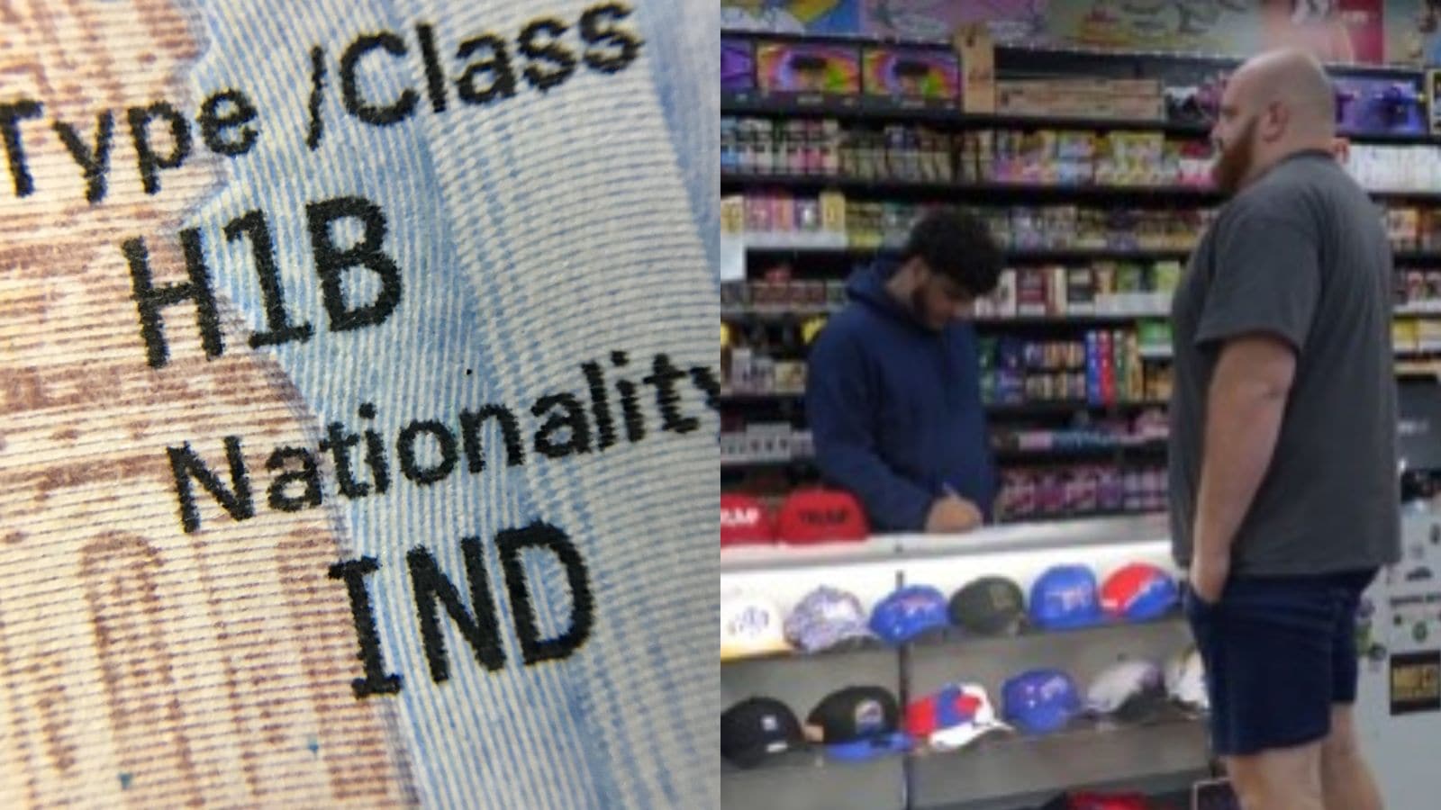 The man targets individuals based on their ethnicity but also distorts the positive impact H-1B workers have on the U.S. economy.