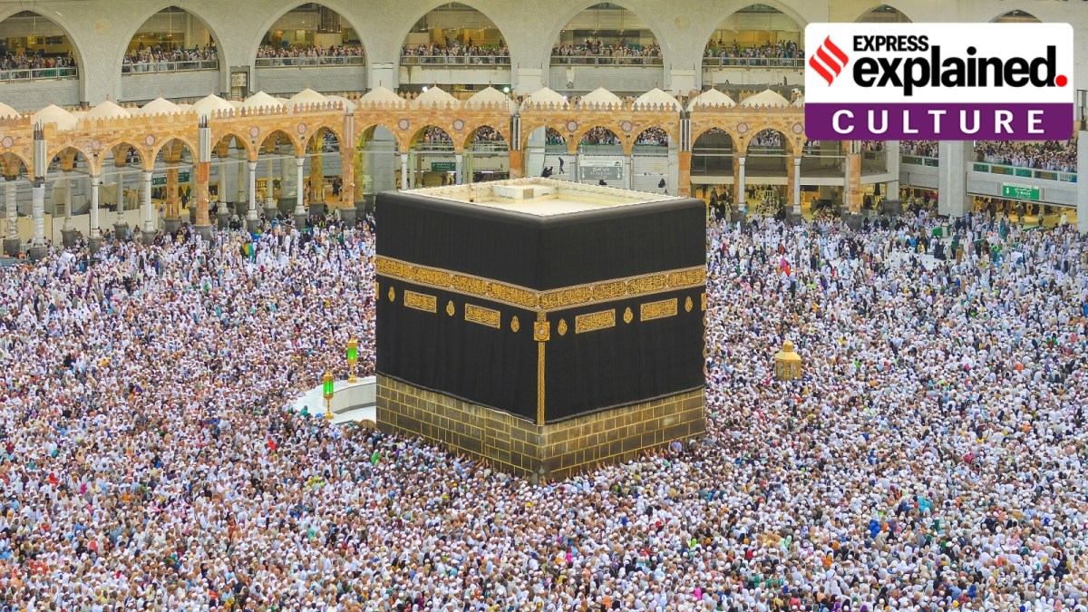 The Kaaba located at the Masjid Al-Haram in Mecca, Saudi Arabia). This photo was taken during the 2018 Hajj Season. (Wikimedia Commons)