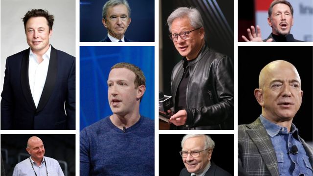 richest people Top 10 Forbes Billionaires, as of January 2025 (1)