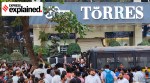 Torres investment scam Explained: A crowd gathered outside Torres' Dadar office on January 10, with police officers stationed.