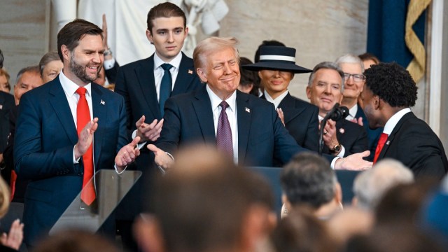 Donald Trump after taking oath as the 47th President of America.