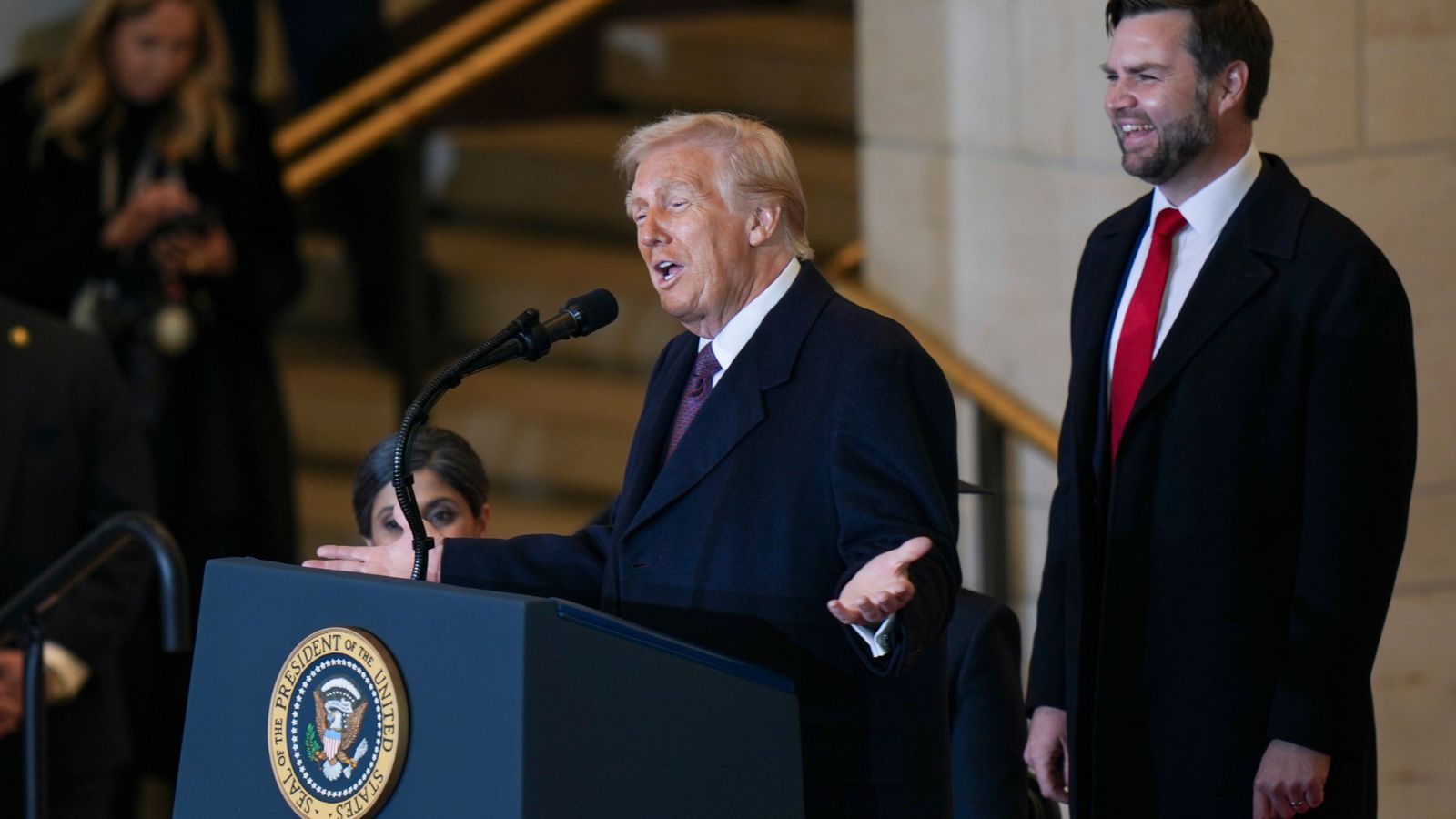 Trump says he’ll roll back Biden executive actions, freeze government