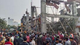 Kannauj Railway Bridge Collapse: Rescue operation underway after an under-construction building collapsed at the Kannauj railway station, trapping around two dozen workers under the rubble, in Kannauj