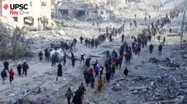 UPSC Key: Gaza ceasefire deal, Rupee depreciation and SVAMITVA Scheme