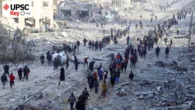 UPSC Key: Gaza ceasefire deal, Rupee depreciation and SVAMITVA Scheme