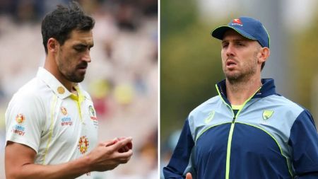 Mitchell Starc was not seen in nets while Marsh inclusion a doubt (FILE)