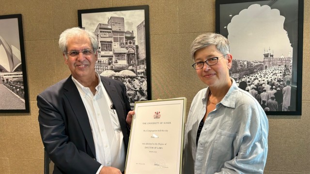 University of Sussex awards honorary doctorate to alumnus Noel Tata, business leader of Tata Group