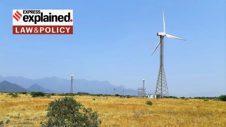 Windmills in Tirunelveli; Karnataka High Court stuck down the state's green energy rules