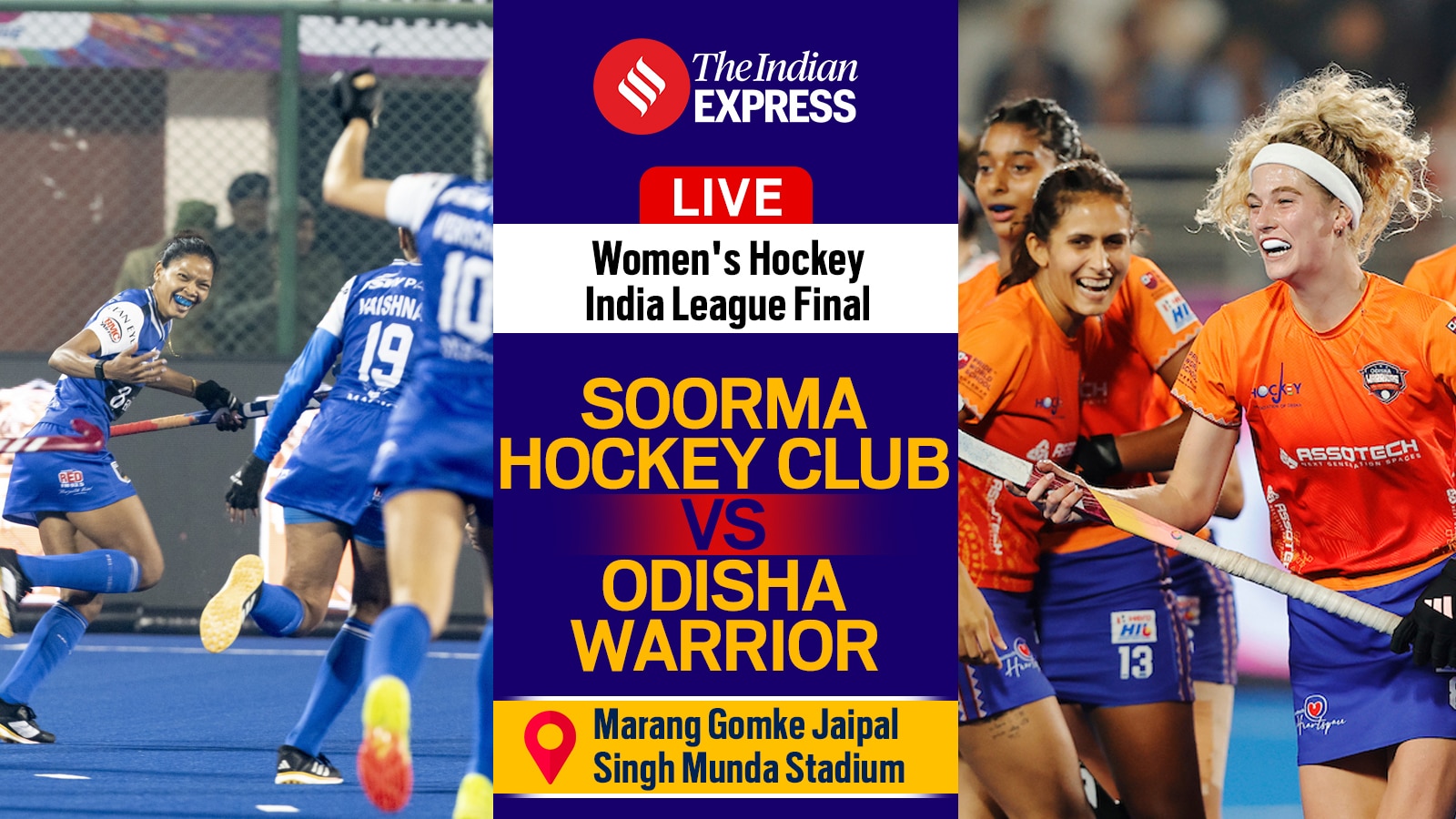 Soorma Hockey Club vs Odisha Warriors Live Score, Women’s Hockey India League 2025 Final: Soorma lock horns with Odisha in Ranchi in first WHIL final