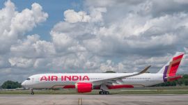 Air India plane on the runway